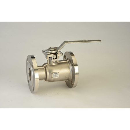 1"", Standard Port Flanged Stainless Steel Ball Valve Inline -  CHICAGO VALVES AND CONTROLS, 8166RTM1010